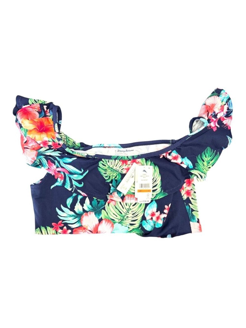 Tommy Bahama Womens Blue Floral UPF Cover up Dress Spa Island Cays Swim Sz S New - Picture 6 of 9